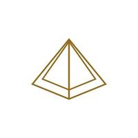 Triangle piramid icon and symbol vector template