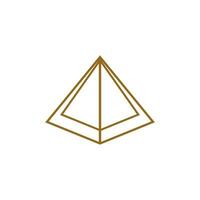 Triangle piramid icon and symbol vector template