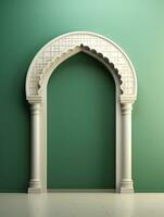 AI generated Ramadan kareem traditional islamic festival religious social media post design photo