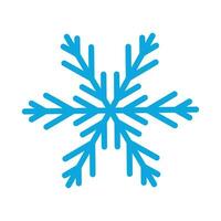 Snowflake. Snowflake icon isolated on white background. Snowflake icon vector design illustration. Blue snowflake icon.