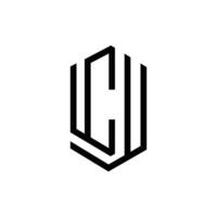 cj logo diseño vector