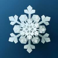 3D snowflakes for New Year and Christmas greeting card design. Generative  Ai. 30588573 Stock Photo at Vecteezy