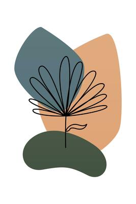 Abstract aesthetic boho background