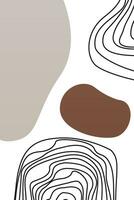 Abstract aesthetic boho background vector