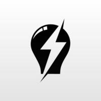 Light bulb logo design template vector