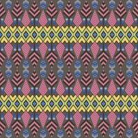 Thai fabric patterns in various colors vector