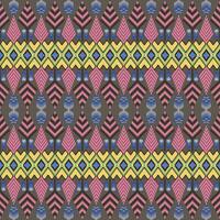 Thai fabric patterns in various colors vector