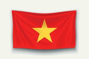 bandera de vietnam vector