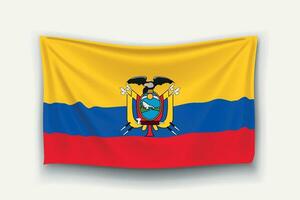 flag of ecuador vector