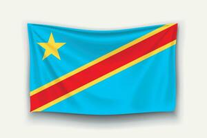 bandera del congo vector