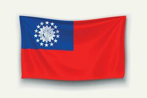 flag of myanmar vector