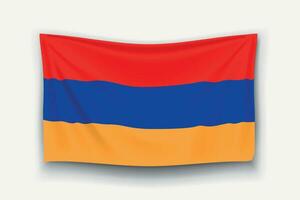 bandera de armenia vector