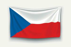 flag of czech vector
