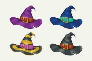 witch hats set vector