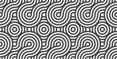 Abstract lines geometric seamless pattern. Rounded pattern. Vector repeat endless fabric background.