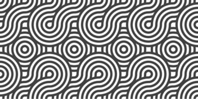 Abstract lines geometric seamless pattern. Rounded pattern. Vector repeat endless fabric background.