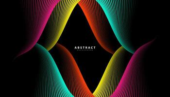 Abstract colorful wavy stripes background. Curved smooth design. Design for your ideas, Banners, Placards, Posters, wallpeper. Eps10 vector illustration.