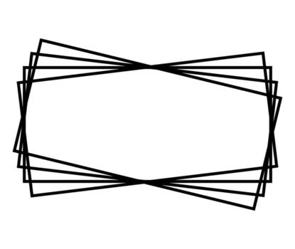 marco cuadrado elemento cuadrado abstracto geométrico. ilustración vectorial vector