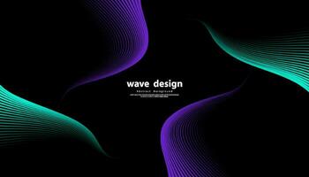 Abstract colorful wave line vector background. Line curve modern design for your ideas, Banners, Placards, Posters. Eps10 vector template.