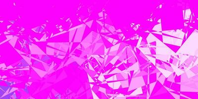 plantilla de vector de color púrpura claro, rosa con formas abstractas.