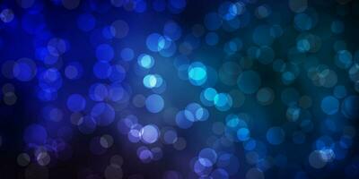 Light Blue, Red vector background with bubbles.