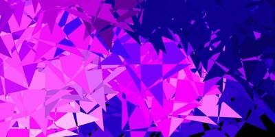 Light purple, pink vector backdrop with triangles, lines.