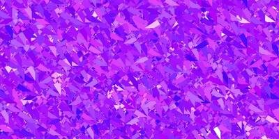 Dark Purple vector pattern with polygonal shapes.