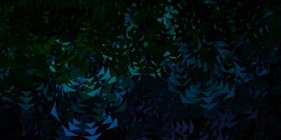 Dark blue vector texture with triangular style.