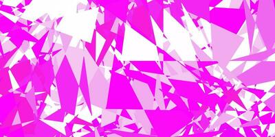 Light purple, pink vector background with polygonal forms.