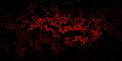 Dark red vector background with random forms.