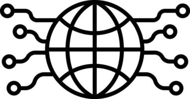 Browser technology Outline vector illustration icon