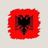 Albania grunge bandera. vector ilustración nacional bandera aislado en ligero antecedentes