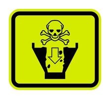 Danger Sign Open Pit Proceed With Caution vector