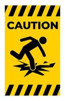 Danger Sign Do Not Walk On Ice vector