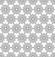 Seamless geometric pattern with an Islamic style vector