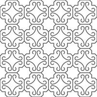 Seamless geometric pattern with an Islamic style vector