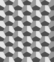 Seamless geometric pattern with a 3D style vector