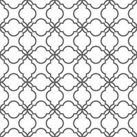 Seamless geometric pattern with an Islamic style vector