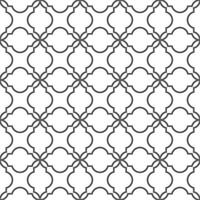 Seamless geometric pattern with an Islamic style vector