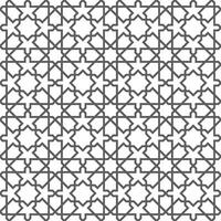 Seamless geometric pattern with an Islamic style vector