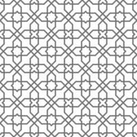 Seamless geometric pattern with an Islamic style vector