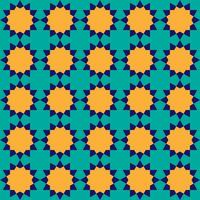 Seamless geometric pattern with an Islamic style vector