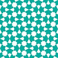 Seamless geometric pattern with an Islamic style vector