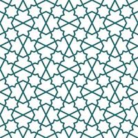 Seamless geometric pattern with an Islamic style vector