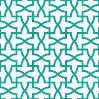 Seamless geometric pattern with an Islamic style vector