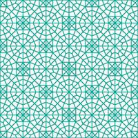 Seamless geometric pattern with an Islamic style vector