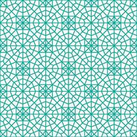 Seamless geometric pattern with an Islamic style vector