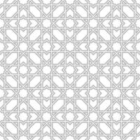Seamless geometric pattern with an Islamic style vector
