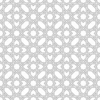 Seamless geometric pattern with an Islamic style vector