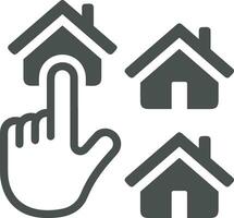 Home homepage icon symbol vector image. Illustration of the house real estate graphic property design image